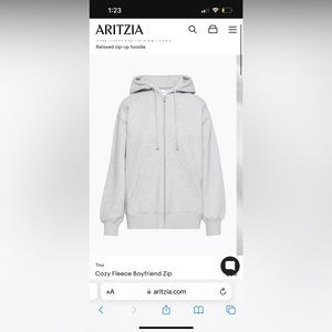 TNA cozy af fleece zip up